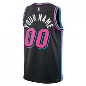 Canotte Uomo Miami Heat Personalizzate Nike 2025-26 City Edition Nero Swingman